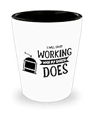 Best Shot Glass Coffee Mug-Barista Gifts Ideas for Men and Women. I will start working when my barista does.