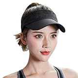 YJZQ Sonnenschild Basecap Damen Herren Mesh Sonnenhut Faltbar Sonnenschutz Hut Licht Baseballcap Outdoor Trucker Cap für Sommer Reise Strand Sport Radfahren Angeln Camping Wandern Golf Hut Schwarz