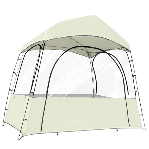 Redcamp Outdoor Sports Tent - Instant Tent Shelter, Large Size 4-5 Person Clear Weatherproof Tent With Storage Bag For Watching Sports Events, Soccer, Baseball, Camping, Sun Or Rain Protection cover