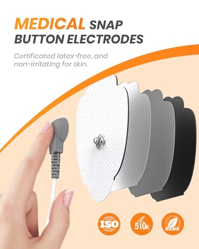 AVCOO 30 Modes TENS EMS Unit Muscle Stimulator for Pain Relief, 12 Pcs Pads