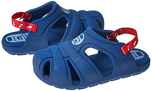 Sandália Mundo Bita Comfy, Grendene Kids, Bebê Unissex, Azul/Vermelho, 20/21