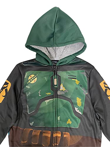 Star Wars The Book Of Boba Fett Big Boys Sherpa Fleece Hoodie, Green, 10-12 #TOP5