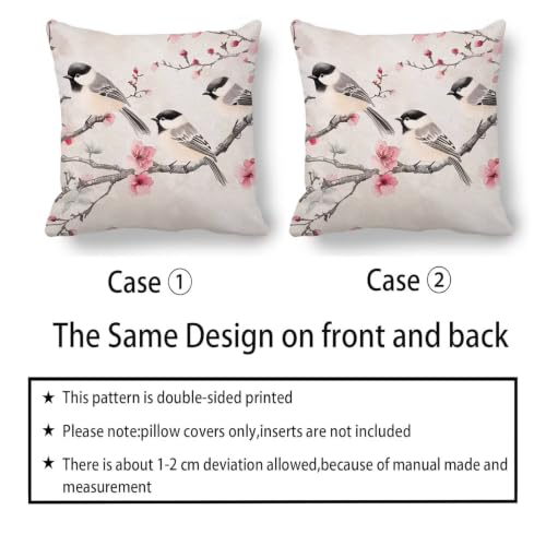 Coussin extérieur imperméable avec impression double face fleurs de cerisier - 7