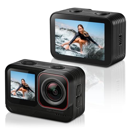 AIKER Action Cam,Professionale WIFI Action Camera Supporta 5k/30FPS/48mp/3.0EIS/Autonomia...