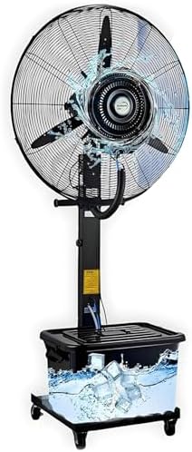 30 Inch Oscillating Misting Fan, High Velocity Outdoor Cooling Stand Fan with 11 Gallon Water Tank, Perfect for Summer Heat Relief, Ideal for Patios & Backyards