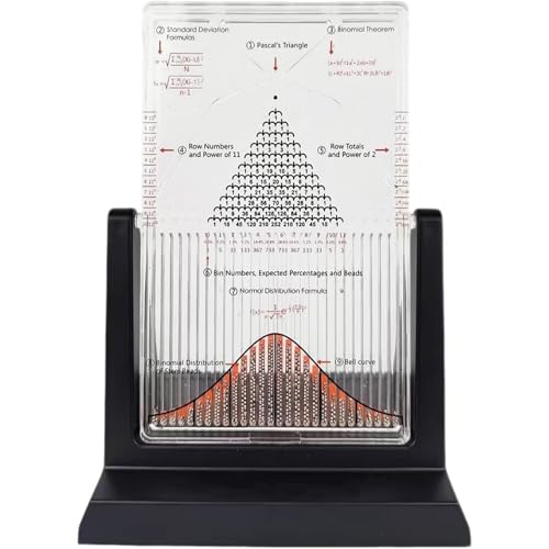 Galton Board for Scrivania, modello di sperimentazione fisica, tavola Dalton con curva a campana, dimostrazione di leggi statistiche efficaci, strumento didattico per laboratorio di fisica
