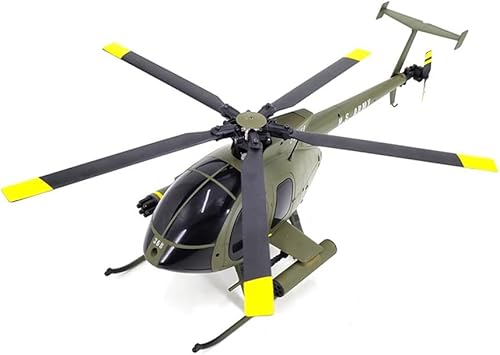 Modelo de helicóptero MD500 C189 RC, 128 2.4G 4CH RC modelo de helicóptero de un solo rotor con motores duales sin escobillas, juguete de avión