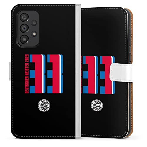 Etui Samsung Galaxy A33 5G DeinDesign housse portefeuille clapet aimanté FC Bayern Munich rouge
