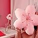 GEXUANCHEN Cherry Blossom Plush Throw Pillow Living Room Sofa Pillow Flower Chair Cushion Throw Pillow (15.74 * 15.74, Pink)