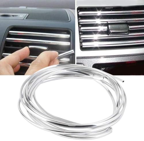 Image of Fabbay 3 Meter AC Vent /Car Edges Chrome Styling Edge Guard