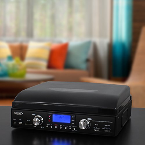 Jensen JTA-460 Turntable Entertainment System (33/45/78 RPM) AM/FM/Speakers - Les Beatles, Paul McCartney, John Lennon, RIngo Starr, George Harrison Jensen JTA-460 Turntable Entertainment System (33/45/78 RPM) AM/FM/Speakers – Image 3