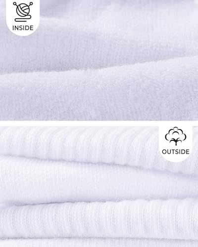 BOOPH 6 Pairs Kids Crew Socks Boys Girls Athletic Cushioned Hiking Socks Warm Soft Running Socks4