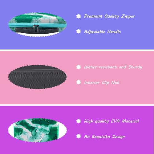 Image of 60 Slot Diamond Art Storage Box | Green Bead Organizer Case with Drill Tools, Portable Craft Box, For 5D DIY Art Kits