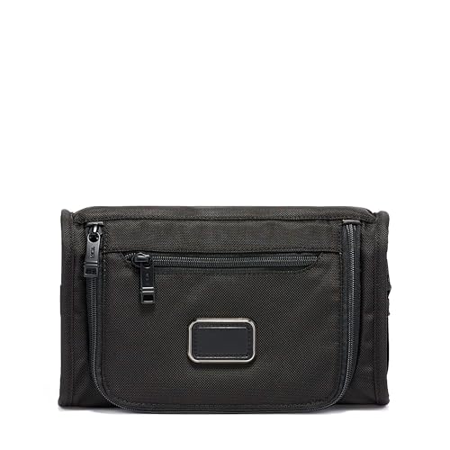 TUMI - Alpha Travel Kit - Travel Toiletry Bag - Compact Travel Organizer for Cosmetics & Essentials - TUMI Tracer - Black
