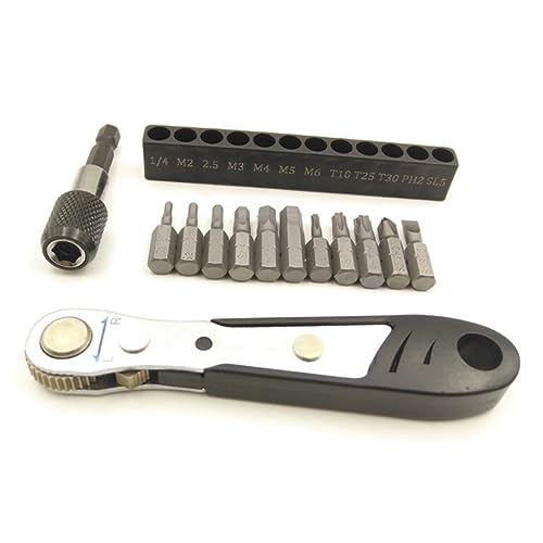 HONMEET 1 Set Bike Repair Tool Kit 3/4/5/6/8mm Hexagon Spanner Wrench for Cycling Universal Pedal Wrench