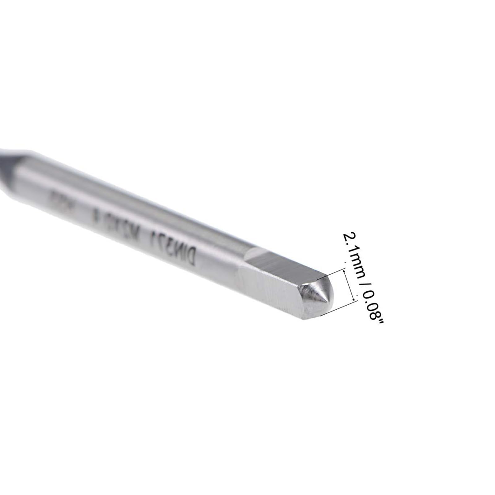 MACHSWON Spiral Point Threading Tap M2 x 0.4mm, for Through-Hole Threads, H2 High Speed Steel, TICN Coated Finish - Image 3