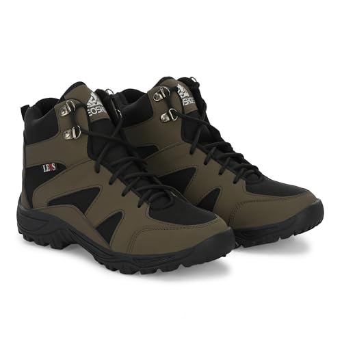 Image of Leo Men's Waterproof Non-Slip Lightweight Outdoor Mid Top Ankle Boots For Men Boots For Men