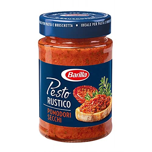 Barilla Pesto Rustico Pomodori Secchi 200 g, 4 pezzi