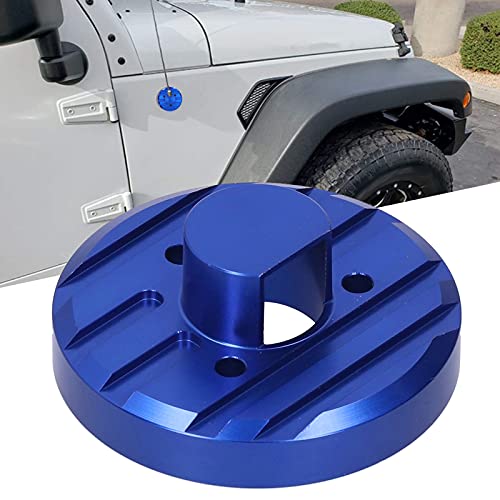 Acouto Car Antenna Base Radio Antenna Base Cover Radio Antenna Base Mount Aluminum Alloy Trim Fit For Jeep Wrangler Jk Jku Jl Jlu 2007-2017(Blue) #TOP2