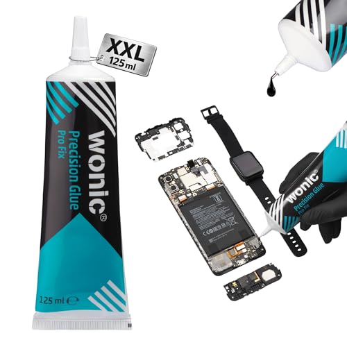 Pegamento Pantalla Móvil 125ML Wonic Pro Fix – Adhesivo Profesional Resistente y Flexible para Reparación de Smartphones (Formato XXL 8x)
