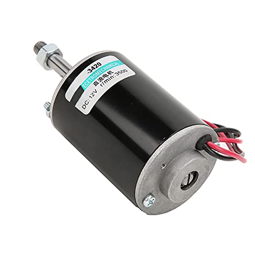 Dioche Generator Motor 12V, Gleichstrommotor mit Permanentmagnet, hohe Drehzahl, geringes Geräusch, Rechts Gegenlauf, Mini Bürstenmotor, 30W, für Zuckerwattemaschinen, kleine Schneidetische