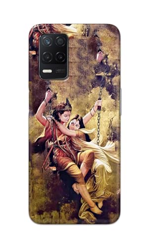 Image of Printed Hard Back Cover for Realme Narzo 30 5G Back Cover (Radha Krishna Love -J1) -190724(EA)