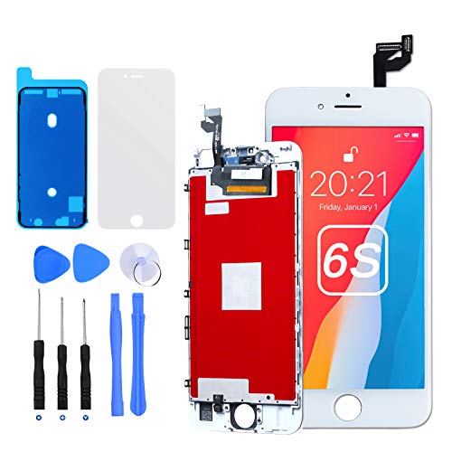 E-SUNG Trade for iPhone 6S Screen Replacement Black LCD Display Digitizer Screen 3D Touch Screen for iPhone 6S Assembly with Full Repair Tools Kits 4.7 Inch