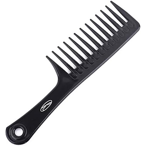 Jumbo Rake Wide Tooth Comb by Fine Lines - An Afro Comb made for Detangling Hair - Detangles Long, Wet or Curly Hair - Made with tough Black ANTISTATIC Plastic Cover