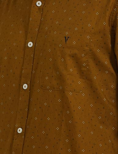 Image of Van Heusen Casual Printed Shirt for Men| Premium Cotton| Full Sleeves| Slim Fit |Breathable Fabric