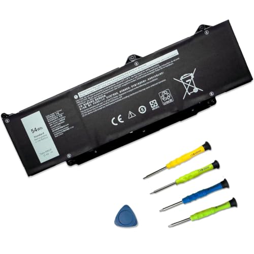 Image of 54Wh /4623mAh 11.4V DR02P Laptop Battery Replacement for Dell Latitude 5440 5450 5540 5550 Precision 3480 3490 3580 3590 Series 803W6 0803W6 2X1V9 02X1V9