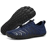 EWHUA Barefoot Shoes Women Mens Water Shoes,Wide Toe Box Shoe Womens Comfortable Gym Shoe,Zero Drop Non-Slip Athletic Shoes for Hiking, Walking, Running, Yoga, Workout, Swimming, Water Sports,Unisex