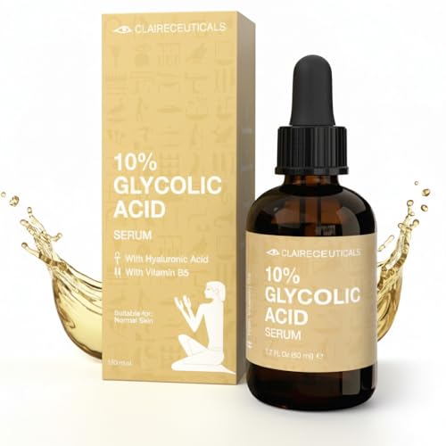 The INKEY List Ácido Glicólico 10% 100 ml 21 CLAIRECEUTICALS Serum Acido Glicolico 10% - Piel más Radiante - Reduce Acné, Manchas Oscuras y Arrugas - Mejora Textura y Luminosidad - Exfoliación y Renovación Celular - Desobstruye Poros - 50ml