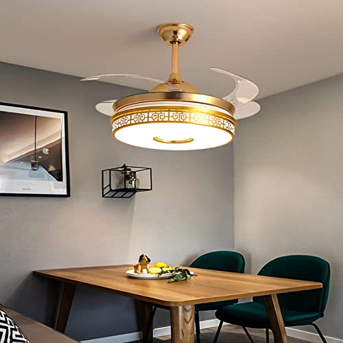 Ventilateur de plafond avec éclairage LED 72W et télécommande pour salon - 3