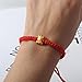 Bracelet Year Of The Snake Red Rope Design Adjustable for Women Men Handmade Lucky Charm Cultural Fashion Accessory Gift (Red C)