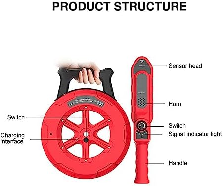Pipe Blockage Detector - Underground Water Pipe Locator & Clogging Scanner for Metal/PVC Pipes, 20m/30m/40m Options, Essential Diagnostic Tool for Plumbers - 110V, 30M Range