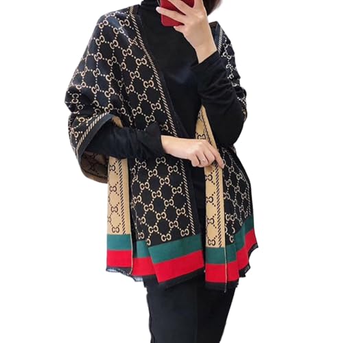 Women's Blanket Chunky,Pashmina Shawls Wraps Oversized Winter & Fall Warm Scarfs Soft Cashmere Feel for Women