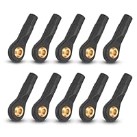 SUNGOOYUE 10 Stück M3 RC Spurstangenkopf, Verschleißfester Kunststoff M3 Spurstangenkopf Kugelgelenk Kugelkopf Kompatibel mit für 1 von 10, 1 von 12 RC Auto