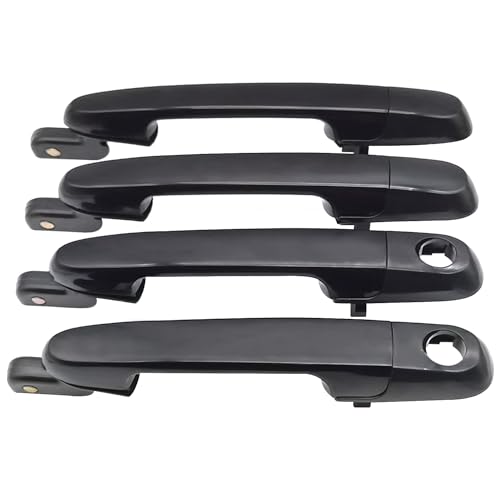 Image of Lcyolada Set of 4 Exterior Door Handles Compatible with Hyundai Accent 2006-2011, Dodge Attitude 2006-2011, Front & Rear Left Driver and Right Passenger Side 826601E050