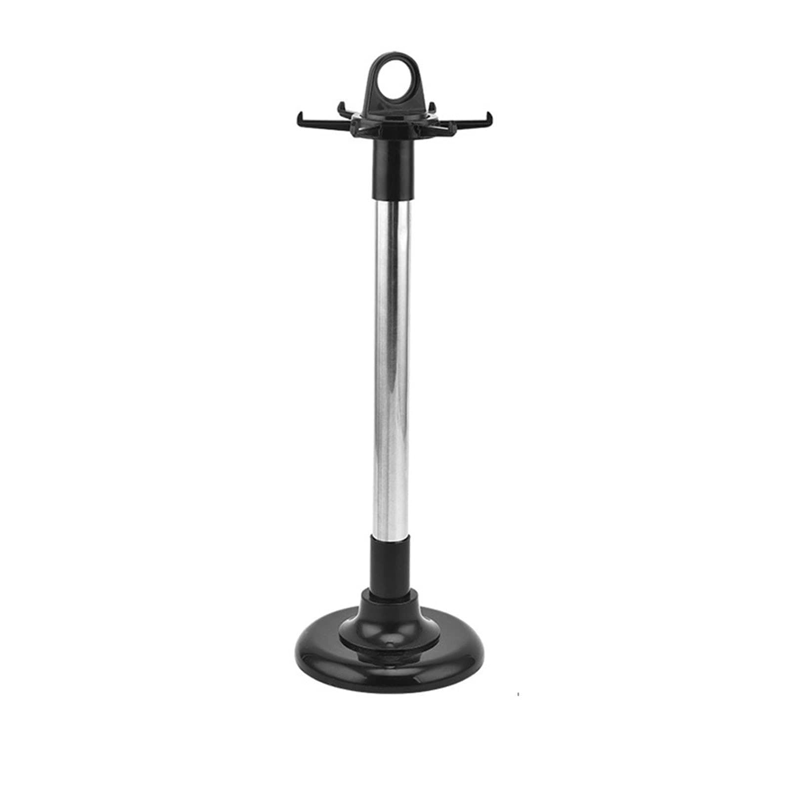 Bhfyob Black＋Silver Swivel Kitchen Utensils Stand With 6 Hooks Rotatable Kitchenware Holder Rack Home Kitchen Utensils Organizer Holder