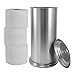 LDR 164 6466BN Freestanding Extra Toilet Paper Canister for Single Double and Extra Large Rolls Brushed Nickel Finish