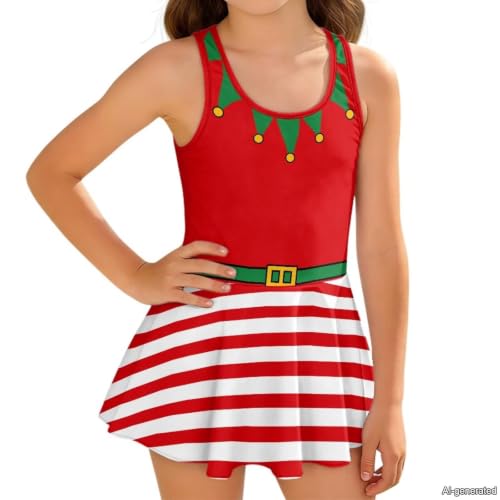 Image of KEIAHUAN Gymnastics Leotards for Girls Sleeveless Bodysuit Dance Leotards Performance Costume