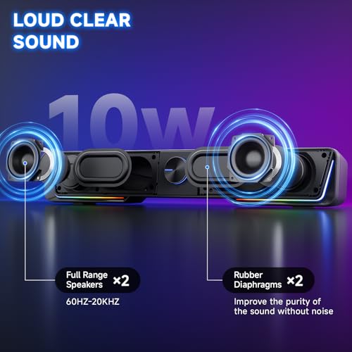 Jeecoo A40 Bluetooth Computer Speakers の商品画像 1