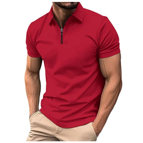 Men's Quick Dry Short Sleeve Polo Shirts for Outdoor Activities Golf Hiking T-Shirt Polyester Comfortable with Button mens short sleeve shirt swimming mens top v neck vest men