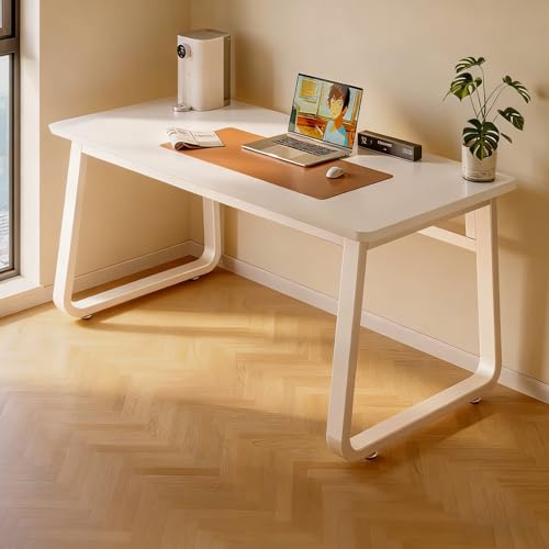 MTIETEME デスク 学習机 事務机 パソコンテーブル 鋼構造 収納付き コンパクト 幅80/100/120/140cm×高さ75cm 最大耐荷重150kg 書斎デスク 組み立て簡単 人間工学に基づいた設計 オフィス、寝室、書斎、会議室、一人暮らしに最