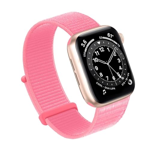 Bracelet nylon Apple Watch 45mm extensible et respirant résistant à la sueur