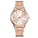Produktbild Herren Unisex Armbanduhr wasserdicht Quarz Edelstahl Saphir Multifunktions Anzeige Leder Armbanddamenuhr Rosegold Uhren Damen Uhr Damen Armbanduhr 04one Size