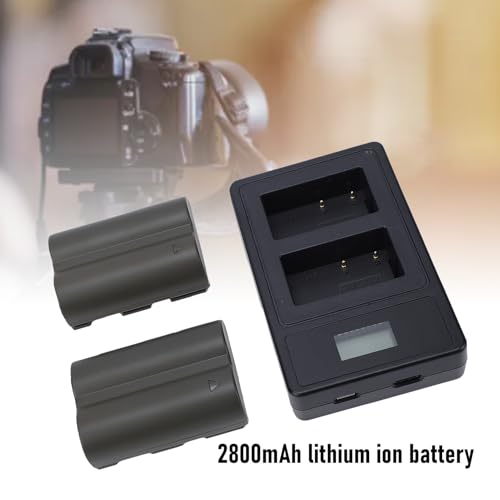 Cargador de batería de cámara BP511 BP511A dual tipo C de 2800 mAh 6