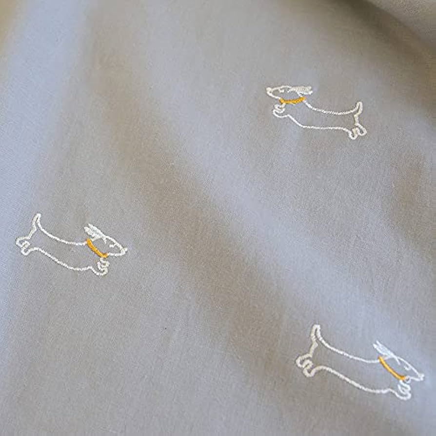 Amazon | デコレクションズ 生地 布 北欧風 入園入学 刺繍生地