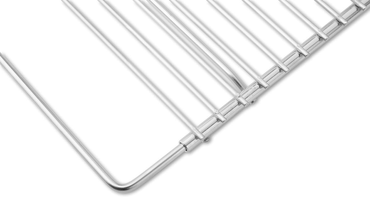 Griglia barbecue inox regolabile 50–60 × 30 cm con manici