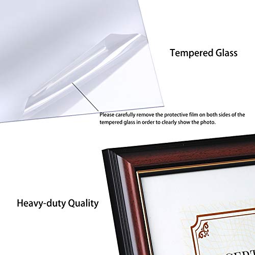 Vudeco Diploma Frame 11X14 Certificate Frames 8.5 X 11 Frame Picture Frames 8.5 X 11 Diploma Frames 8.5 X 11 With Mat Black, Diploma Holder College Degree Graduation Award Document Frame #TOP3